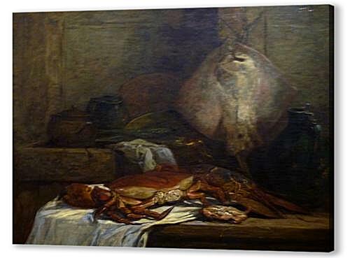 Картина маслом - Nature morte a la raie
