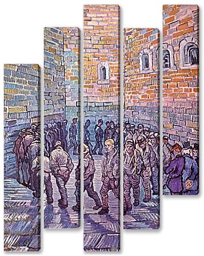 Модульная картина - Die Runde der Gefangenen
