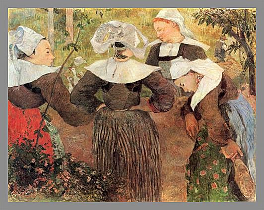 Картина - Der Tanz der vier Bretoninnen	
