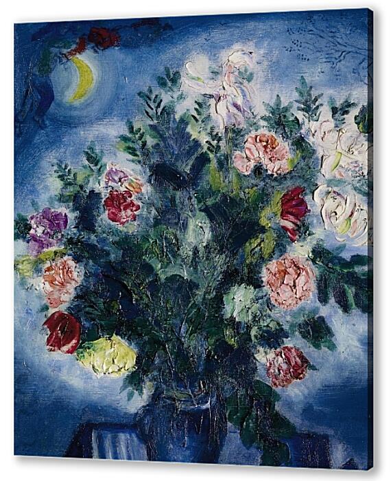 Картина маслом - Bouquet de fleurs avec amoureux