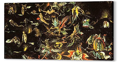 Постер (плакат) - The resurrection of the dead and doomed lead into Hell (fragment of a Last Judgement)