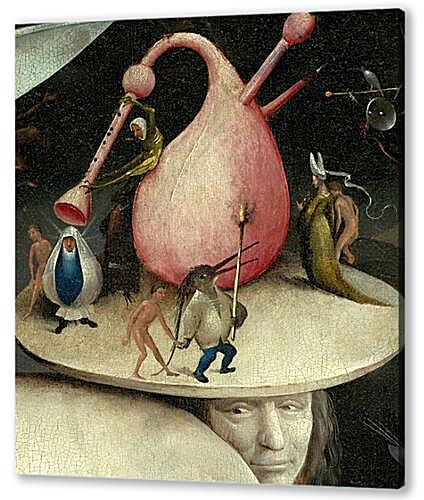 Картина маслом - The Garden of Earthly Delights, right panel (Detail disk of tree man)