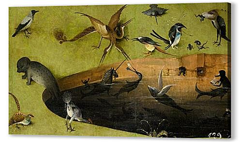 The Garden of Earthly Delights, left panel (Detail	
