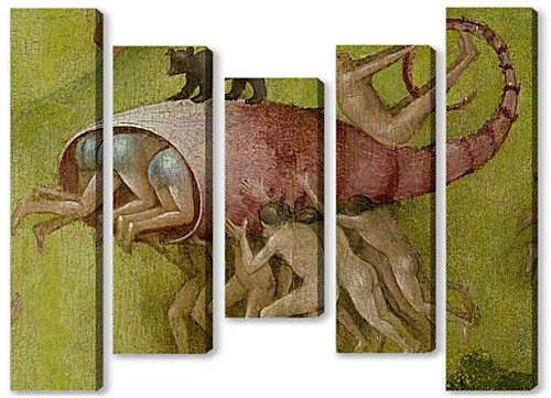 Модульная картина - The Garden of Earthly Delights, central panel (Detail	
