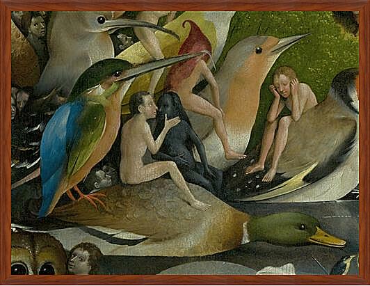 Картина - The Garden of Earthly Delights, central panel (Detail	

