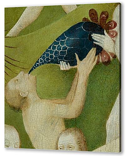 Картина маслом - The Garden of Earthly Delights, center panel (Detail Drinking man)	
