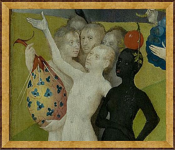 Картина - The Garden of Earthly Delights, center panel (Detail	
