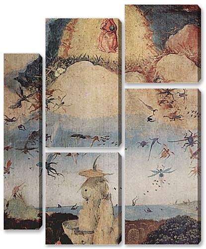 Модульная картина - Haywain, Triptych, left wing-The Earthly Paradise (Detail)	
