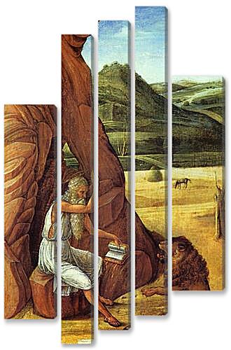 Модульная картина - Hieronymus in der Wuste
