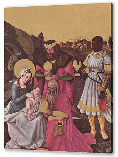 Постер (плакат) - Anbetung der Heiligen Drei Konige
