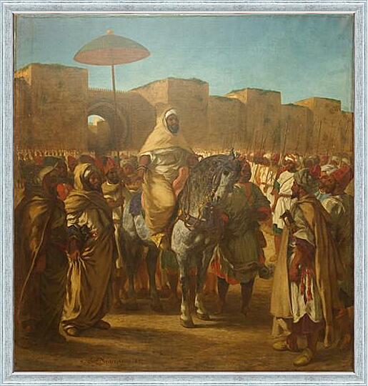 Картина - Maulay abd-er-Rahman, sultan du Maroc, sortant de son palais de Maknes, entoure de sa garde et de ses principaux officiers
