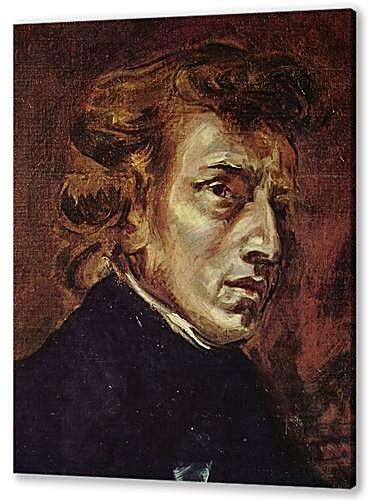 Постер (плакат) - Frederic Chopin as portrayed by Eugene Delacroix
