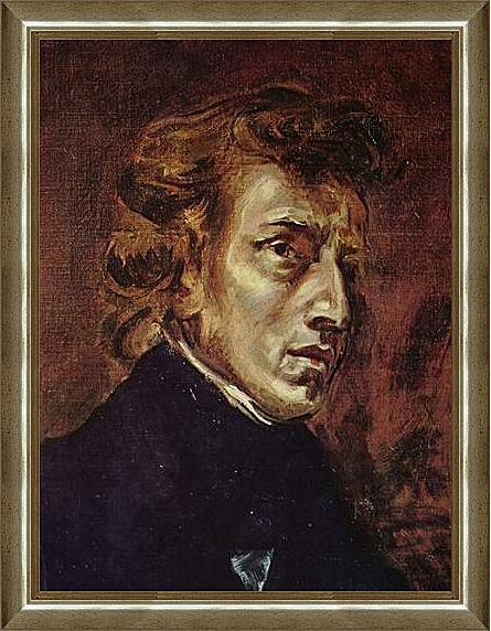Картина - Frederic Chopin as portrayed by Eugene Delacroix

