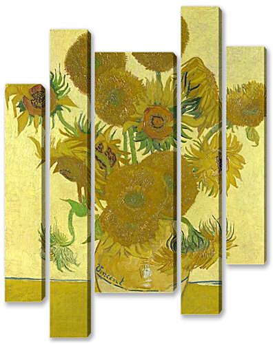 Модульная картина - Sunflowers
