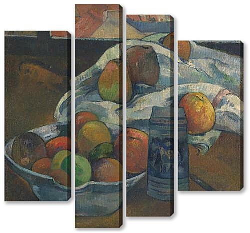 Модульная картина - Bowl of Fruit and Tankard before a Window	
