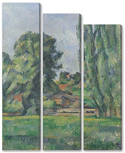 Модульная картина - Landscape with Poplars	
