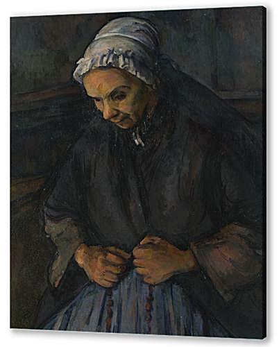 Картина маслом - An Old Woman with a Rosary	
