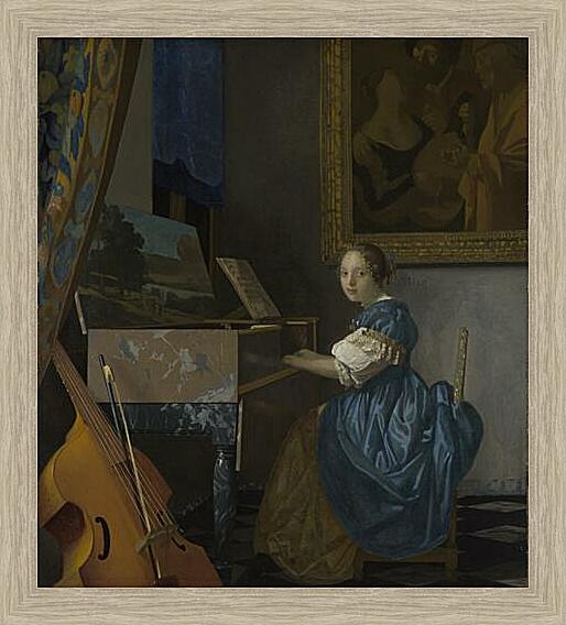 Картина - A Young Woman seated at a Virginal
