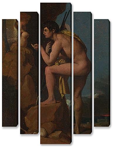Модульная картина - Oedipus and the Sphinx

