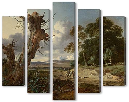 Модульная картина - A Landscape with Two Dead Trees
