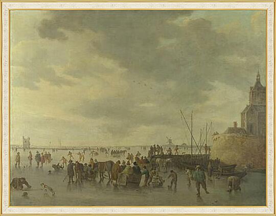 Картина - A Scene on the Ice near Dordrecht
