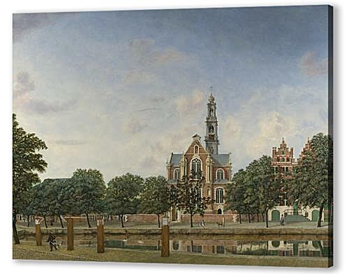 Картина маслом - View of the Westerkerk, Amsterdam
