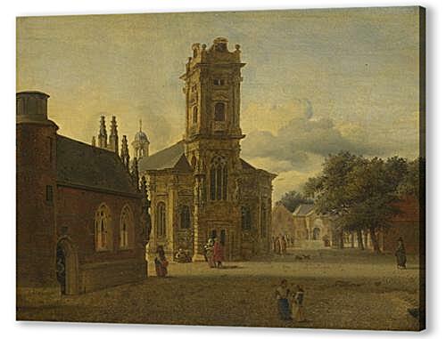 Постер (плакат) - A Square before a Church

