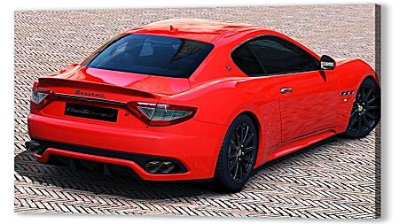 Картина маслом - Красный Мазерати (Maserati)