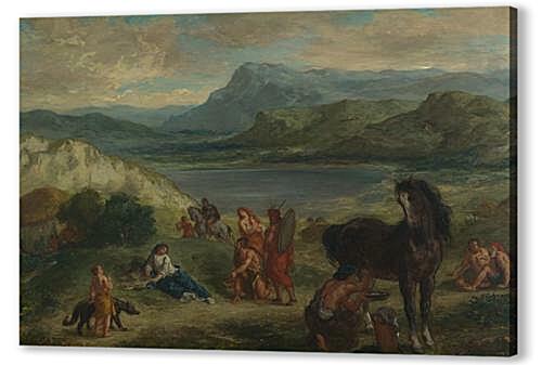 Картина маслом - Ovid among the Scythians
