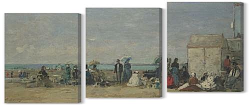 Модульная картина - Beach Scene, Trouville (1)
