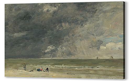 Картина маслом - Beach at Trouville
