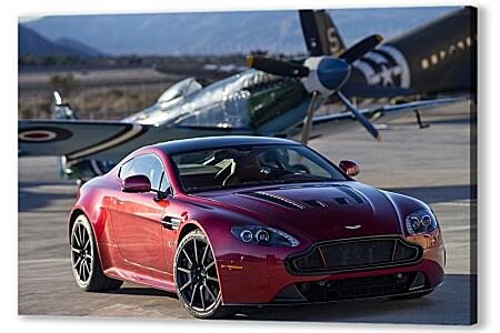 Постер (плакат) - Aston Martin и самолет