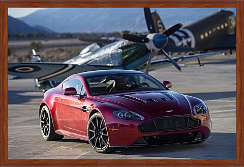Картина - Aston Martin и самолет