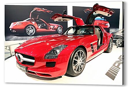 Картина маслом - Mercedes SLS AMG (Мерседес чайка)