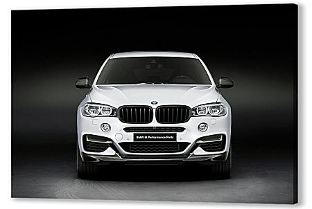 Постер (плакат) - BMW X6 белый