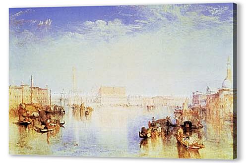 Постер (плакат) - Ducal Palace, Dogano, with part of San Georgio, Venice
