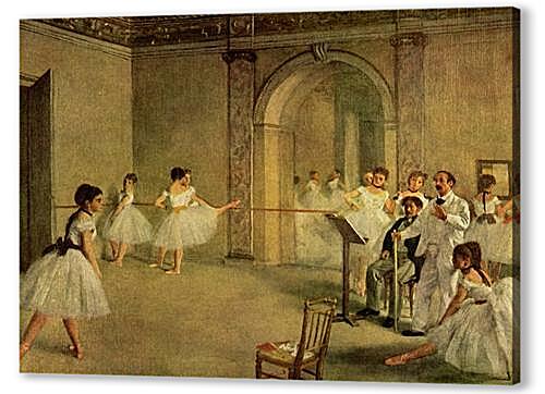 Картина маслом - Ballettsaal der Oper in der Rue Peletier	
