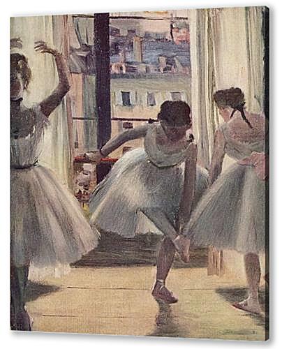 Картина маслом - Drei Tanzerinnen in einem Ubungssaal	

