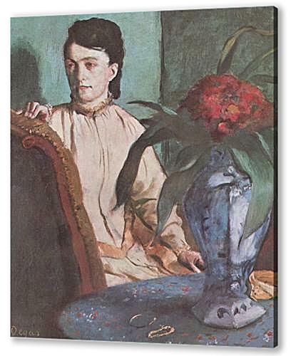 Постер (плакат) - Sitzende Frau mit der Vase (Portrat der Mlle. E. Musson)	
