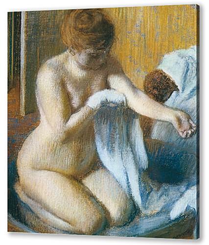 Картина маслом - Degas Edgar, Femme au tub Woman with the tub	
