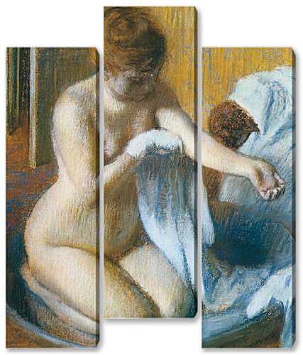 Модульная картина - Degas Edgar, Femme au tub Woman with the tub	
