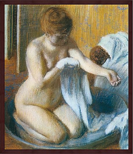 Картина - Degas Edgar, Femme au tub Woman with the tub	
