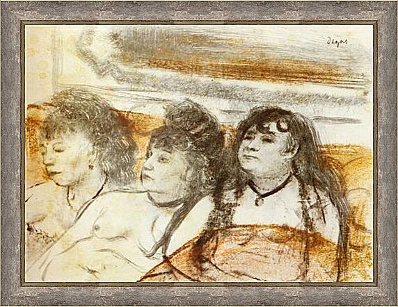 Картина - Trois filles assises de face	

