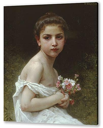 Постер (плакат) - Petite Fille au Bouquet
