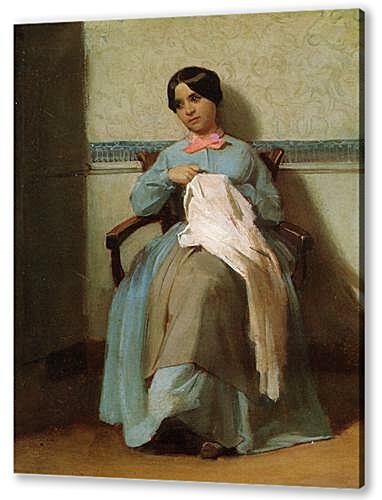 Картина маслом - A Portrait of Leonie Bouguereau
