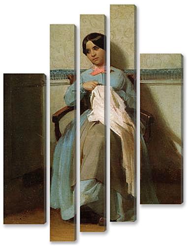 Модульная картина - A Portrait of Leonie Bouguereau
