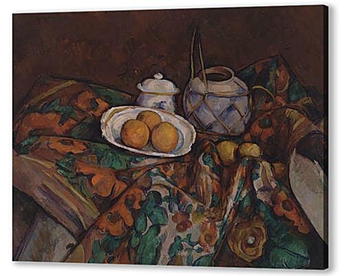 Картина маслом - Still Life with Ginger Jar, Sugar Bowl, and Oranges	
