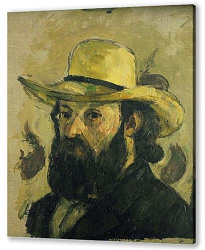 Картина маслом - Self-Portrait in a Straw Hat	
