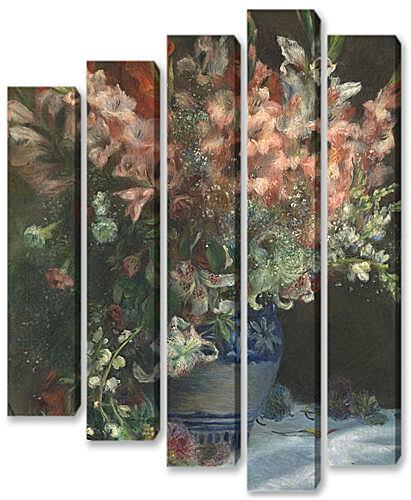 Модульная картина - Gladioli in a Vase
