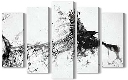 Модульная картина - Ворон